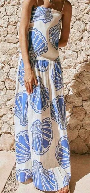 Maxi dress Blue Size M thumbnail 1