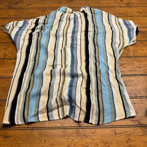 GIGIO USA Women's Striped Twist Front‎ Shirt Blouse Top Size S thumbnail 4