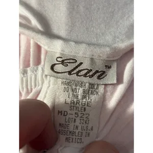 Elan White Halter Dress‎ Ruffle V-Neck Empire Waist Tiered Hem MD-522 Large thumbnail 5