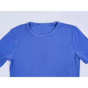 Lululemon Hold Tight Short Sleeve Shirt Size 2 Pitch Blue Minimal Lounge Comfot thumbnail 4