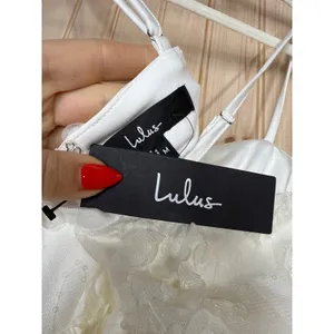 Lulus Delightful Charisma White Embroidered Sequin Mesh Dress Classy Long Medium thumbnail 12