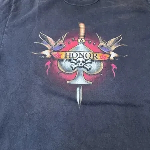 Size M- Vintage Hanes Heavyweight Honor Tattoo Graphic thumbnail 7