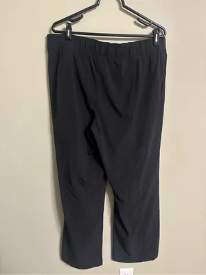 Talbots Pants Large Black Straight Leg Stretch Career Everyday Classic Pockets thumbnail 2
