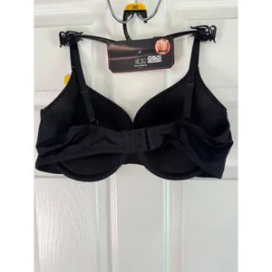 No Boundaries Push-Up Bra Natural‎ Lift Adjustable Straps Black Size 36D thumbnail 7