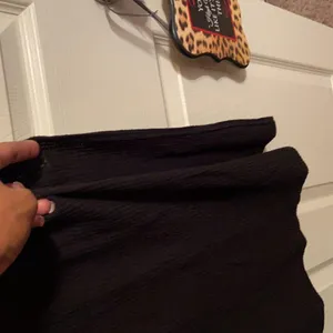 Bongo Ribbed Black Racerback Dress with Side Split thumbnail 4