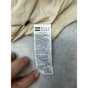 Billabong Essentials Womens Short Sleeve Cotton T-Shirt Cream Beige Small thumbnail 4