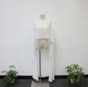 White mini dress with cape thumbnail 5