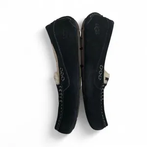 UGG Ansley Black Suede Sheepskin Warm Moccasins Slippers Shoes Size US 8 Women thumbnail 8