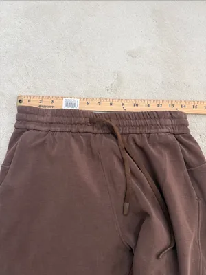 Colorfulkoala High Waisted Soft Drawstring Velvra Modal Sweatpants Brown Medium thumbnail 6