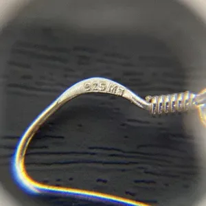 Sterling Silver Twirl Swirl Dangle Earrings thumbnail 6