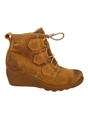 Sorel Toronto Lace-Up Wedge Ankle Boots Waterproof Camel Brown Size 6 thumbnail 2