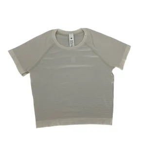 Lululemon Swiftly‎ Tech Cropped Short Sleeve 2.0 Mojave Tan Size 4 thumbnail 2