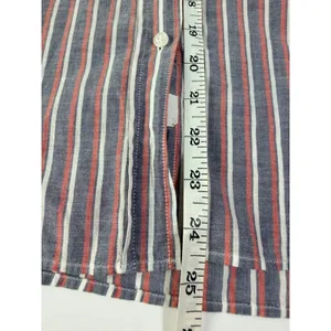 Grayson The Hero Striped Button Down Shirt Cotton Blue Red Size 01 Small thumbnail 8