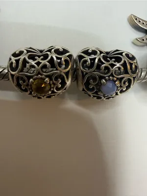 Authentic Pandora Sterling Silver Bracelet with Charm thumbnail 9