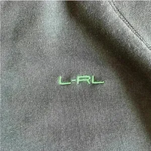 Lauren Ralph Lauren Active Full Zip Jacket Black with Green Trim Size Large thumbnail 3