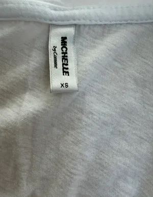 Michelle by Comune Radiate Love White Graphic Tee, Size XS, MSRP $25 thumbnail 5