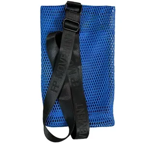 Free People FP Movement Mini Mesh Sling Bag in Lapis Royal Blue NWOT New thumbnail 8