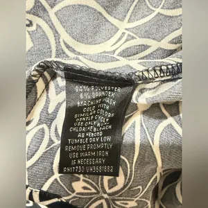 Mossimo Supply Co. Monochrome Patterned Button Down Shirt Black Size L thumbnail 7