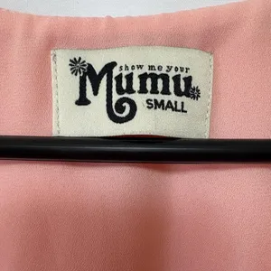 Show Me‎ Your MuMu Audrey Maxi Dress Size Small Womens Frosty Pink thumbnail 8