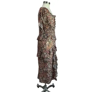Revolve Majorelle Jasmina Leopard Print Midi Dress‎ Slip Style Party Dress Sz L thumbnail 5