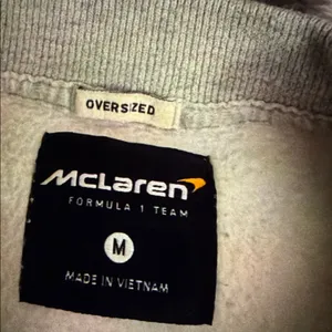 McLaren Formula 1 Team Gray Sweatshirt Size M thumbnail 3