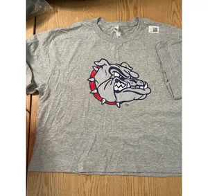 American Apparel B65 New Women’s Georgia Bulldogs Cropped Tshirt Cotton Heather Gray size Large thumbnail 2