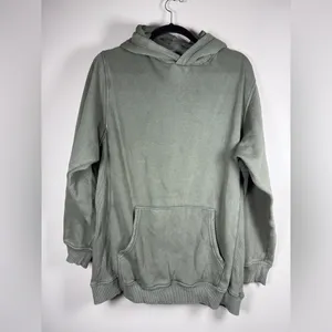 Aerie Sweatshirt Small Green Hoodie Distressed Oversized Slouchy Cozy Boho thumbnail 9