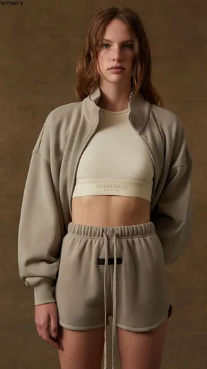 Fear of god Essentials Women Smoke Shorts thumbnail 1