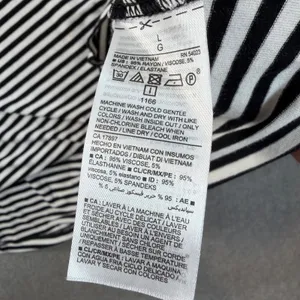 Old Navy Women's Large Black White Stripe Tank Dress Casual Sleeveless Swing thumbnail 6
