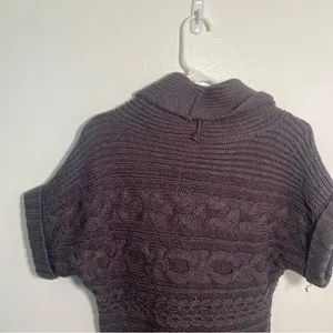 Nine‎ West Jeans Women's Size Small Turtleneck Sweater Dark Gray Cableknit thumbnail 6