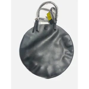 Un Billion Moeko Circle Tote Women OS Black Vegan Leather Minimalist Geometric thumbnail 2