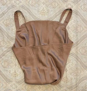 Abercrombie & Fitch Rich Taupe Satin Top thumbnail 4