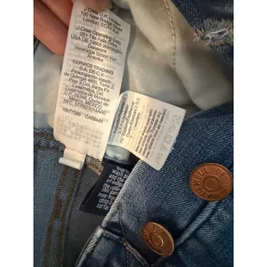 Madewell 10‎ High-Rise Skinny Crop Jeans Womens 26 Button Fly Raw Hem Blue Denim thumbnail 7