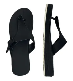 Black Platform Wedge Sandals Women’s Size 8 everyday lounge pool summer spring thumbnail 1
