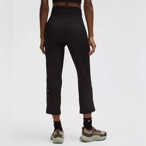Lululemon Dance Studio Mid-Rise Cropped Black Pants Athleisure Adjustable Sporty thumbnail 2