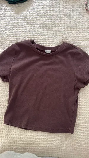 Garage brown baby tee thumbnail 2