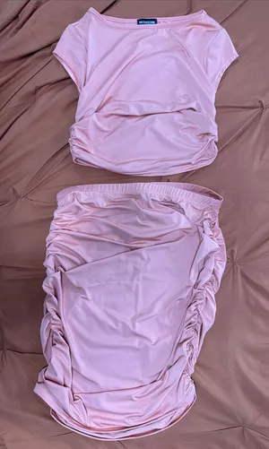 PrettyLittleThing Coral Color Coordinated Set thumbnail 1