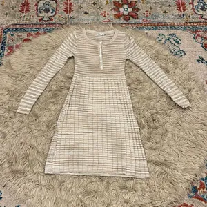 Prana Leandra Long Sleeve Organic Cotton Sweater Dress Bone Natural Size XS thumbnail 4