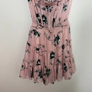 Misa Los Angeles Laiyin Floral Mini Dress Pink Womens Summer Off The Shoulder XS thumbnail 9
