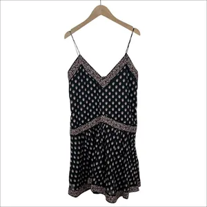 NWT Abercrombie & Fitch V-Neck Sleeveless Mini Skort Dress Black & Pink Small T thumbnail 2