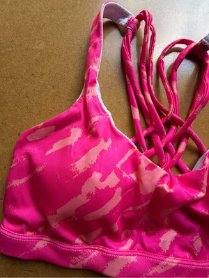 Women's Pink and Peach Sports Bra Size Small #260343 thumbnail 2