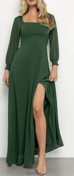 NWT Baltic Born Giselle Maxi Dress Evergreen Cocktail Formal Size Medium M thumbnail 1