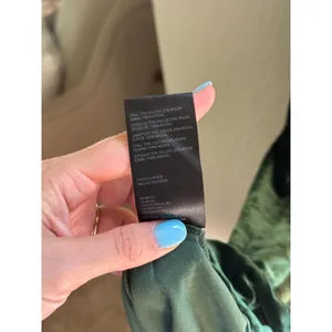 ANTHROPOLOGIE The Somerset Maxi Dress in Green Velvet Size Small Petite thumbnail 8