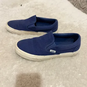 Vans unisex classic Navy Slip-On Shoes size 7 1/2 thumbnail 3