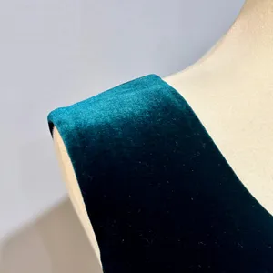 Vintage R&M Richards Emerald Green Velvet Midi Dress Whimsygoth Goth Glam XL thumbnail 6