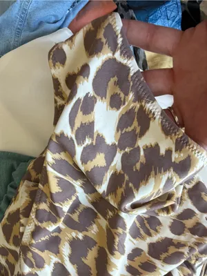 Aerie Leopard Print Wrap One-Piece Swimsuit Sz M thumbnail 7