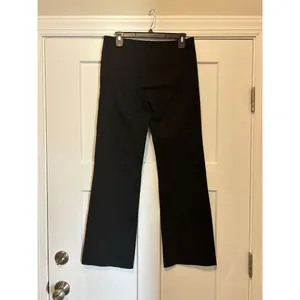 Betabrand Women's Pants Size Large Black Leg Dress Yoga Stretch Wide Leg 32x30 thumbnail 4