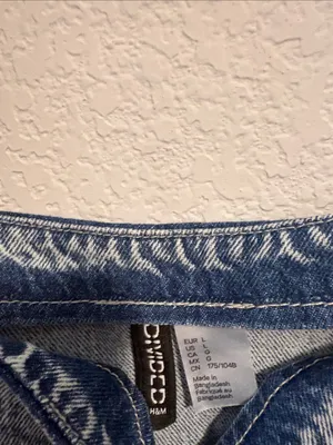 Divided Light Blue Denim Mini Dress thumbnail 2