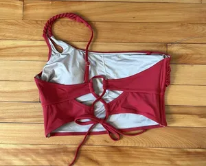 Shade & Shore Red Bikini Top L thumbnail 2