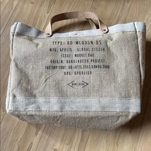 Örebella Tan Canvas Tote Bag thumbnail 3